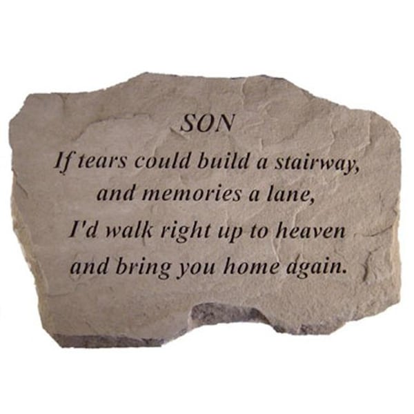 Kay Berry Inc Kay Berry- Inc. 99720 Son-If Tears Could Build A Stairway - Memorial - 16 Inches x 10.5 Inches x 1.5 Inches 99720 - main